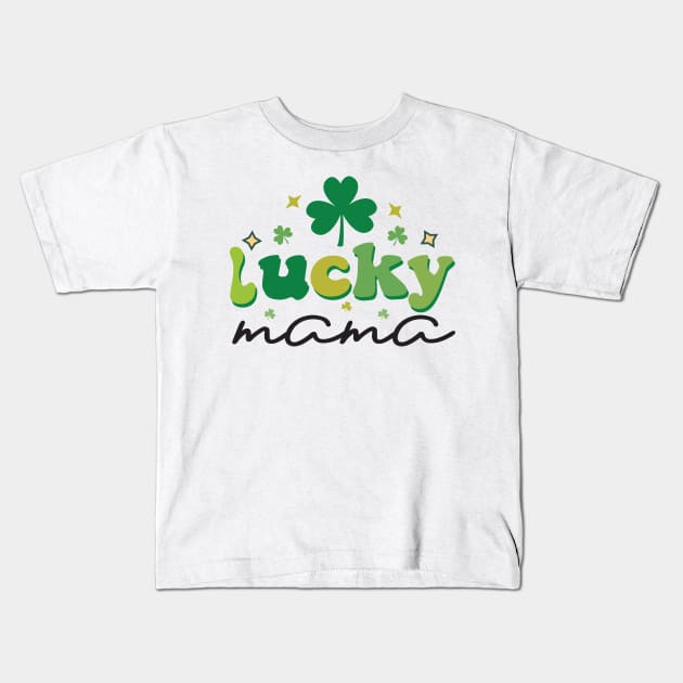 Lucky Mama Kids T-Shirt by MZeeDesigns